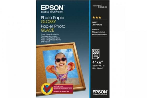 изображение Глянцевий фотопапір Epson Glossy Photo Paper 10x15, 200g, 500 аркушів