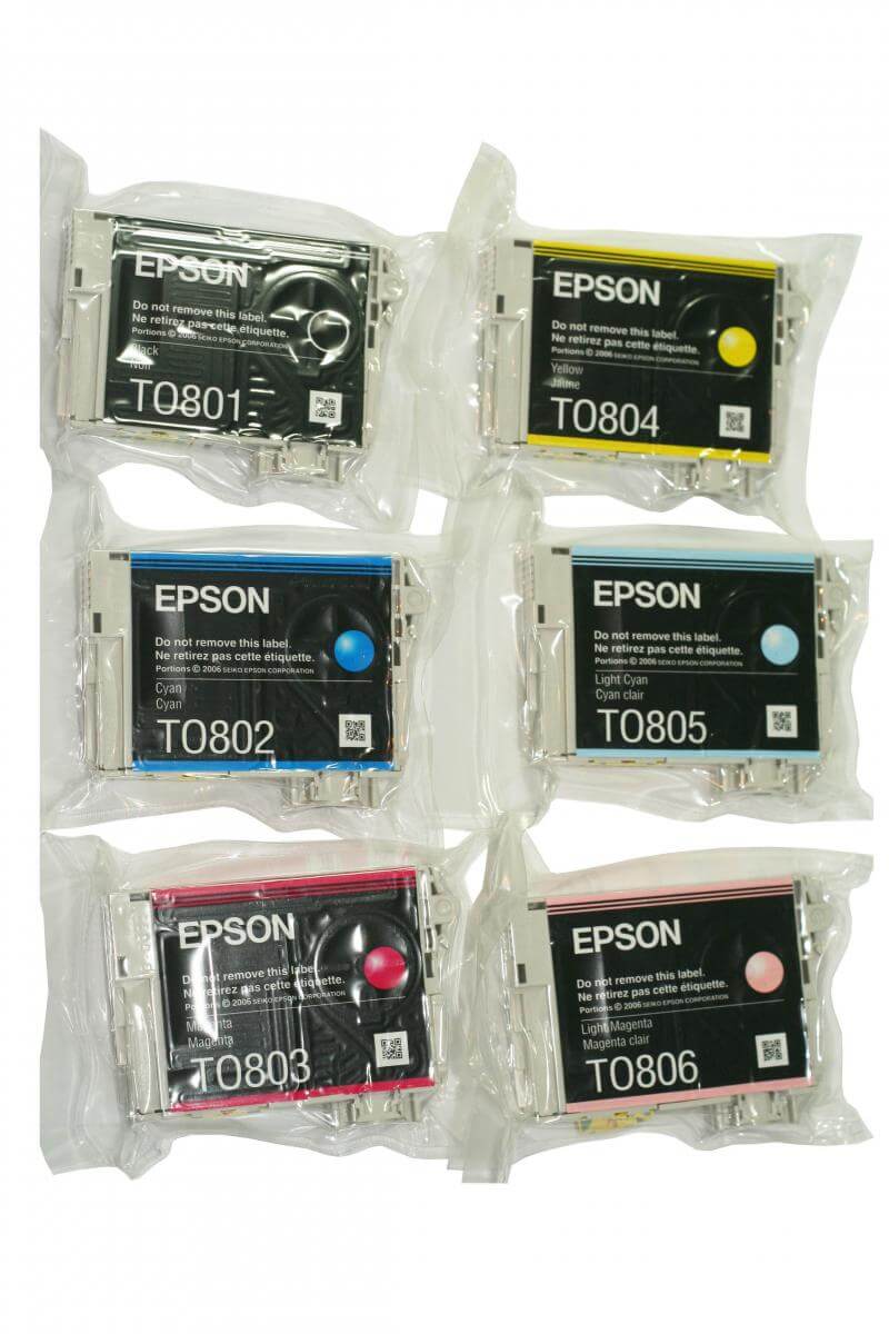 Оригинальные картриджи Epson T0801, Epson T0802, Epson T0803, Epson T0804, Epson T0805, Epson T0806 Оригинальные картриджи Epson T0801, Epson T0802, Epson T0803, Epson T0804, Epson T0805, Epson T0806