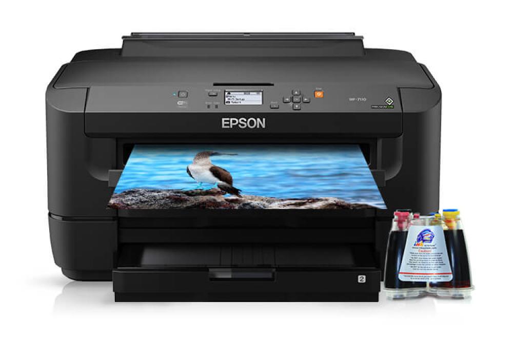 фото Принтер Epson Workforce WF-7110 с СНПЧ и чернилами - изображение 1