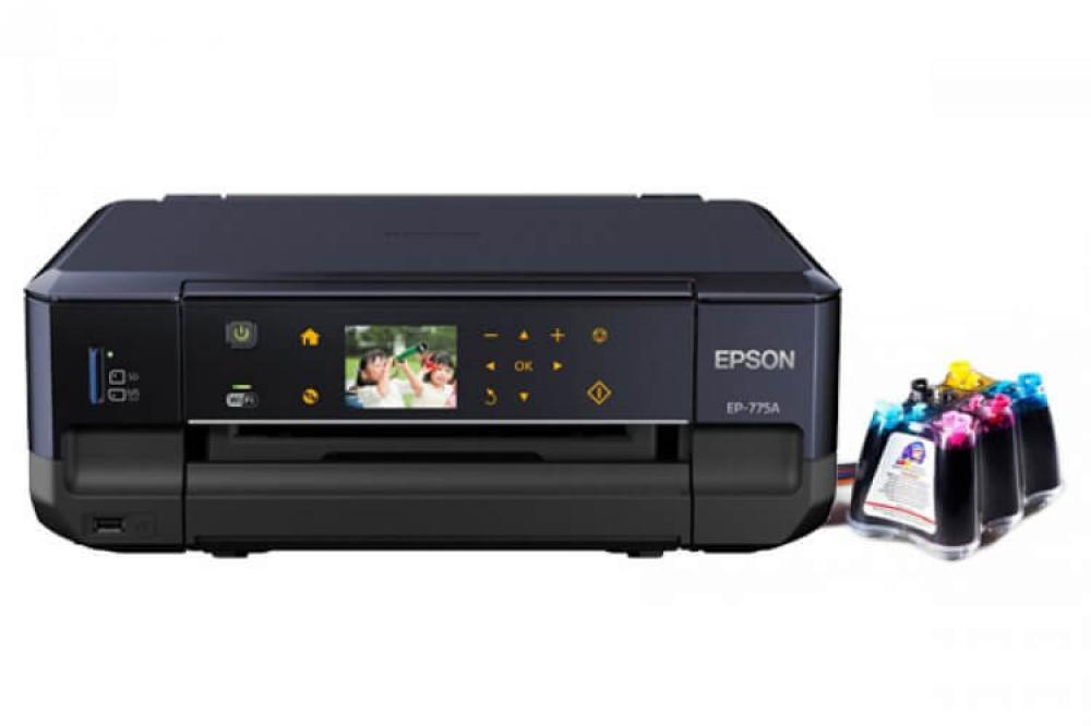 изображение МФУ Epson Colorio EP-775A с СНПЧ и чернилами - изображение 1