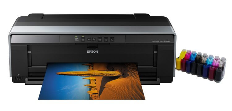 фото Принтер Epson Stylus Photo R2000 с СНПЧ и чернилами
