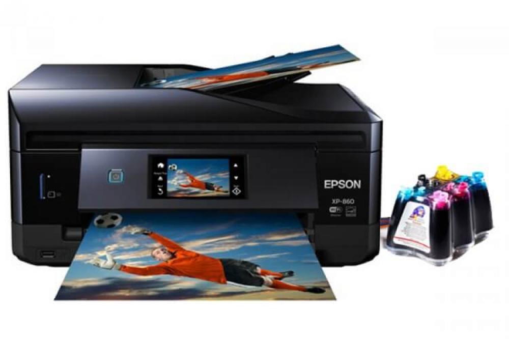 изображение МФУ Epson Expression Photo XP-860 с СНПЧ и чернилами - изображение 1