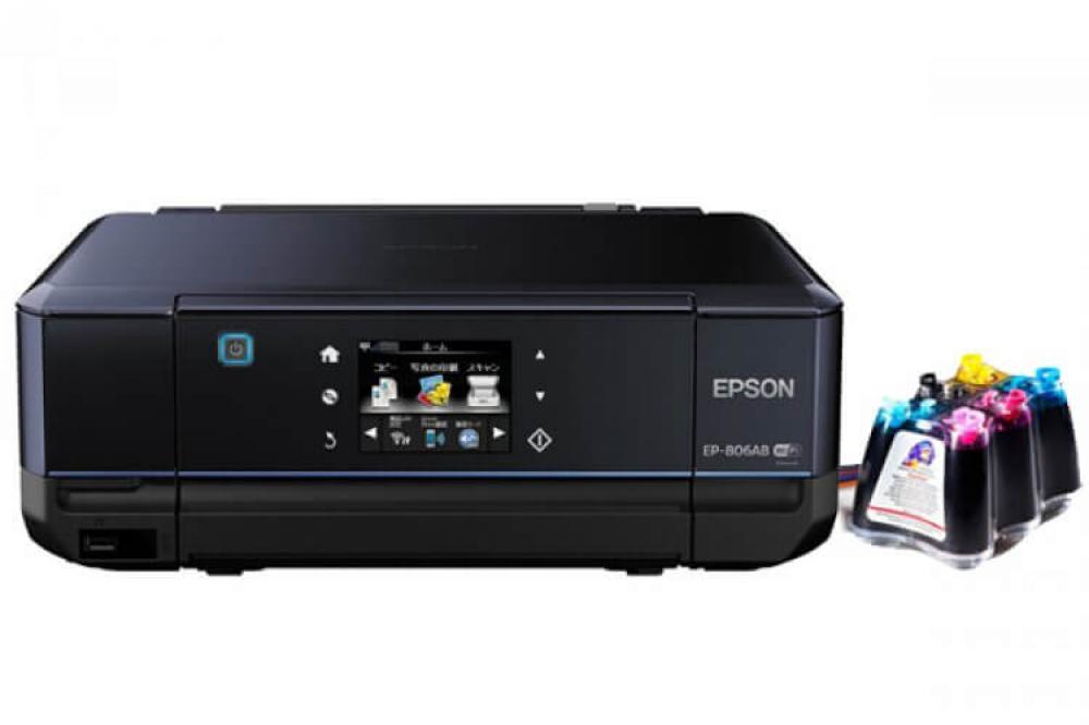 изображение МФУ Epson Colorio EP-806AB с СНПЧ и чернилами - изображение 1