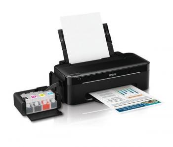 Принтер Epson L100 с оригинальной СНПЧ и чернилами