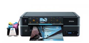 МФУ Epson Stylus Photo PX730WD с СНПЧ и чернилами