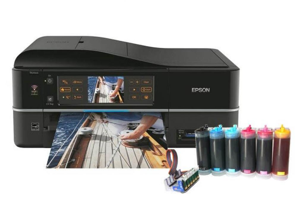 изображение МФУ Epson Stylus Photo PX820FWD с СНПЧ и чернилами INKSYSTEM Industrial - изображение 1